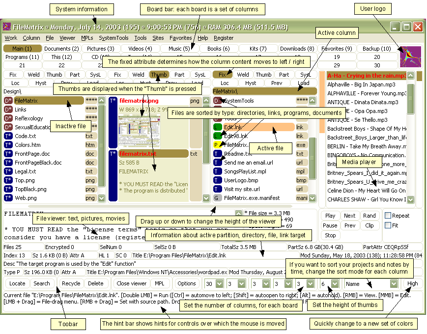Interfaz compleja del software de facturación